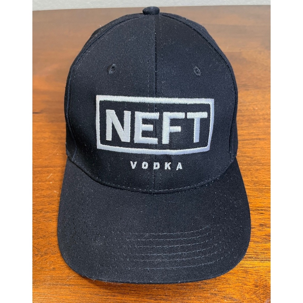 NEFT Vodka Black Adjustable‎ Strapback Hat Cap Embroidered Logo